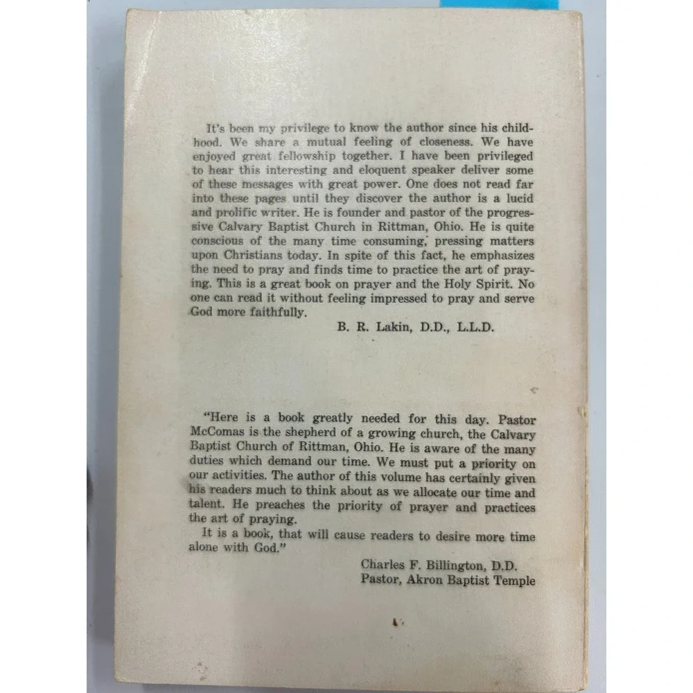 Prayer‎ The Holy Spirit and Christian Living Wm. K. McComas 1972